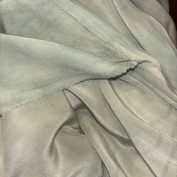 Women’s Vintage Garden Lawn Dress Silk Georgette ? Ruffles Midi Medium - Picture 8 of 8